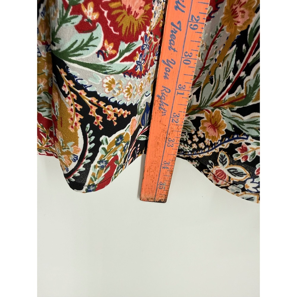 Vince Camuto Skirt Women Large Multicolor Paisley Floral Midi A-Line boho Fairy - Picture 8 of 8